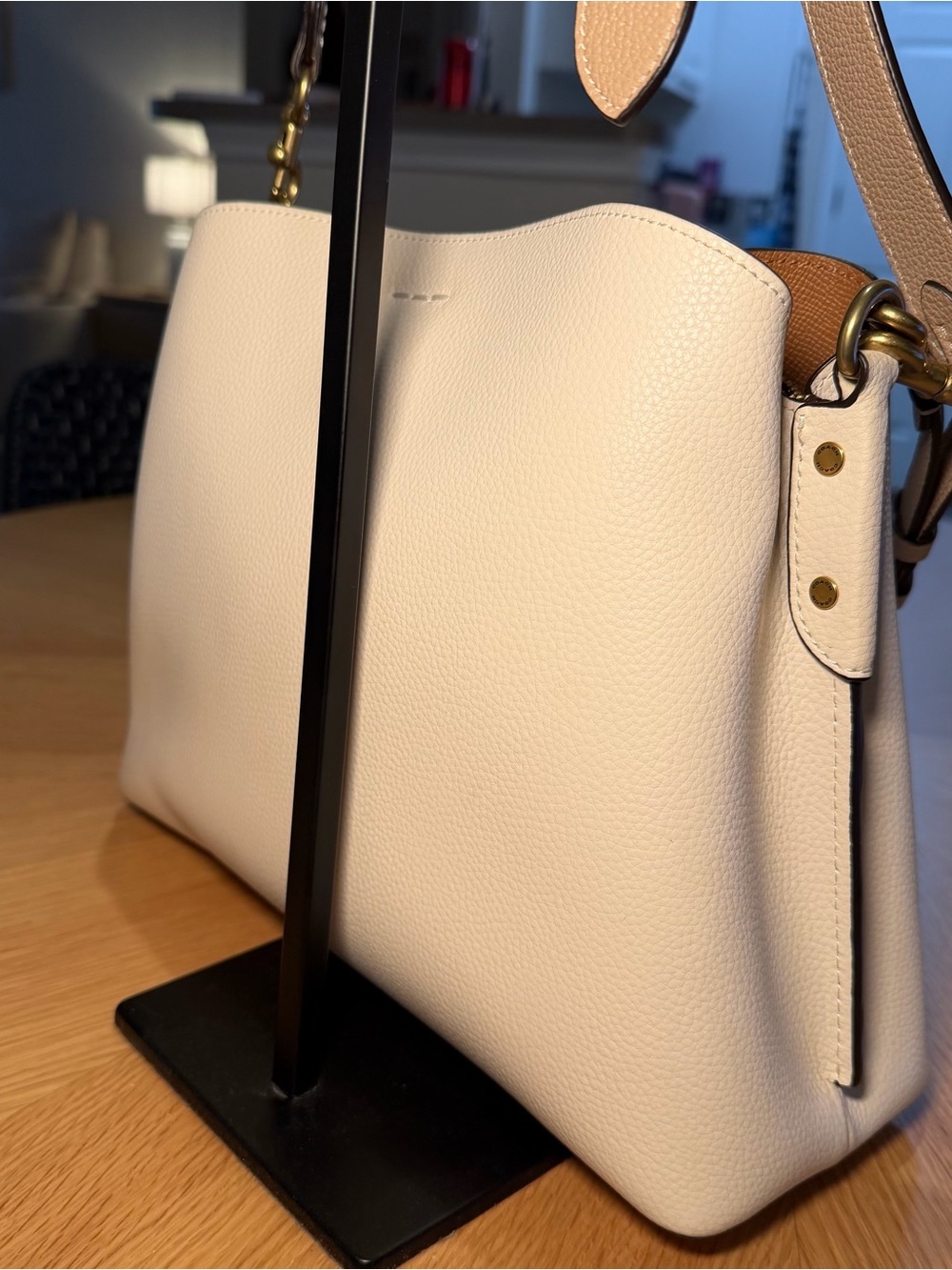 Coach Willow Shoulder Bag in Cream - Picture 5 of 14